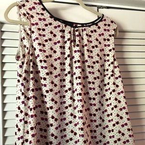 Talbots sunglasses blouse